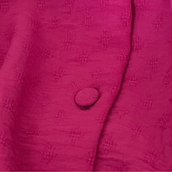 Adrienne Vittadini Fuchsia 3/4 Balloon Sleeve Button-Up Blouse NWT Size XL - Picture 3 of 9